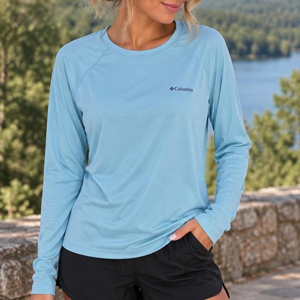 Columbia blue long sleeve shirt
